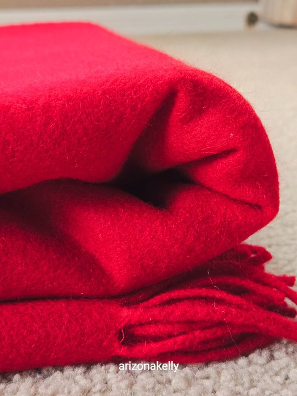 Talbots Cashmere (75%) & Wool (25%) Wrap Red - Picture 2 of 16